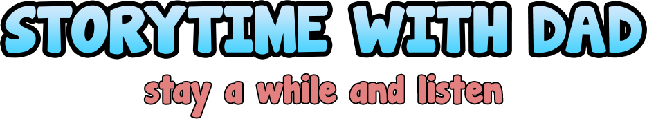 Site Banner Words Storytime with Dad fun kids bedtime stories with free activies to download