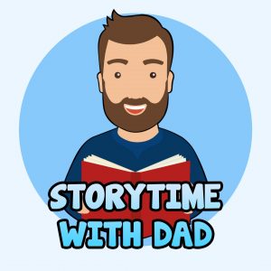 Storytime with Dad short stories for kids fun logo